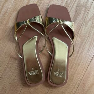 Zara Gold Sandals